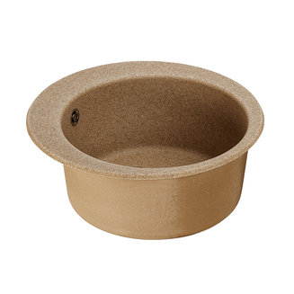 Мойка для кухни из литого мрамора AQUATON Иверия круглая терракотовая 1A711032IV270