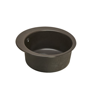 Мойка для кухни из литого мрамора AQUATON Иверия круглая кофе 1A711032IV280