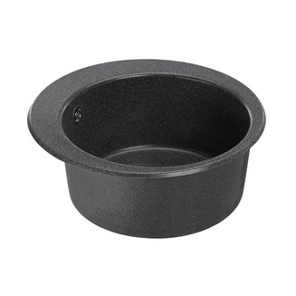 Мойка для кухни из литого мрамора AQUATON Иверия круглая графит 1A711032IV210