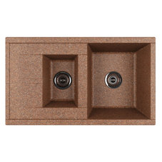 Мойка для кухни из литого мрамора AQUATON Делия 87 терракотовый 1A716232DE270