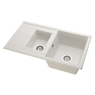 Мойка для кухни из литого мрамора AQUATON Делия 87 жемчуг 1A716232DE240