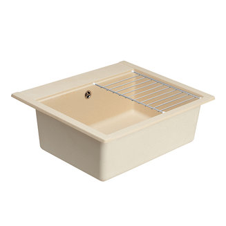 Мойка для кухни из литого мрамора AQUATON Делия 60 прямоугольная шампань 1A715232LD290