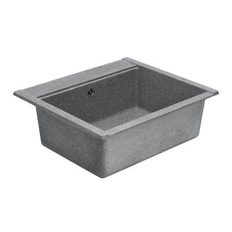 Мойка для кухни из литого мрамора AQUATON Делия 60 прямоугольная серая 1A715232LD230