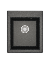 Мойка для кухни из литого мрамора AQUATON Линеа 43 графит 1A732932LW210