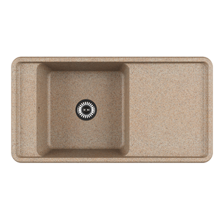 Мойка для кухни из литого мрамора AQUATON Беллис 97 песочный 1A725132BS220