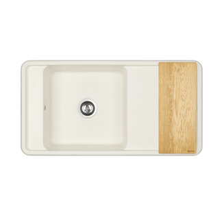 Мойка для кухни из литого мрамора AQUATON Беллис 97 жемчуг 1A725132BS240