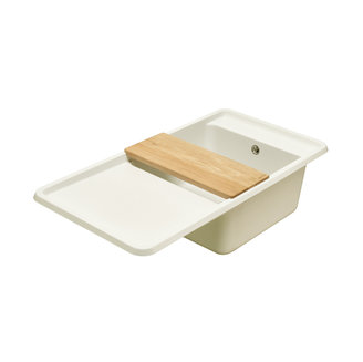 Мойка для кухни из литого мрамора AQUATON Беллис 97 жемчуг 1A725132BS240