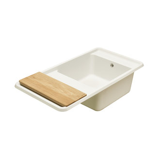 Мойка для кухни из литого мрамора AQUATON Беллис 97 жемчуг 1A725132BS240