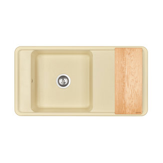 Мойка для кухни из литого мрамора AQUATON Беллис 97 шампань 1A725132BS290