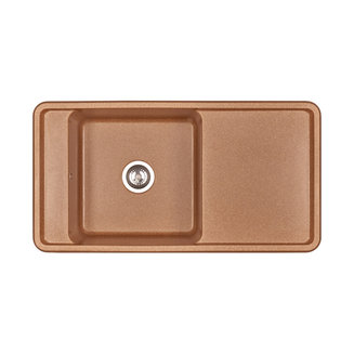 Мойка для кухни из литого мрамора AQUATON Беллис 97 терракотовый 1A725132BS270
