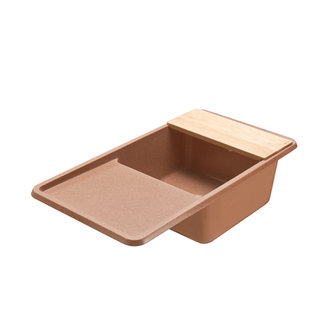 Мойка для кухни из литого мрамора AQUATON Беллис 97 терракотовый 1A725132BS270