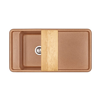 Мойка для кухни из литого мрамора AQUATON Беллис 97 терракотовый 1A725132BS270
