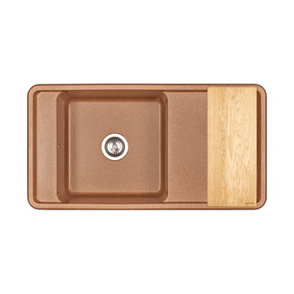 Мойка для кухни из литого мрамора AQUATON Беллис 97 терракотовый 1A725132BS270