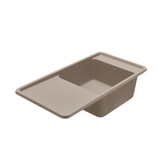 Мойка для кухни из литого мрамора AQUATON Беллис 97 серый шёлк 1A725132BS250