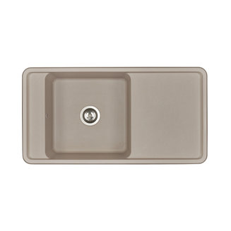 Мойка для кухни из литого мрамора AQUATON Беллис 97 серый шёлк 1A725132BS250