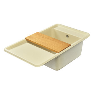 Мойка для кухни из литого мрамора AQUATON Беллис 87 шампань 1A724832BS290