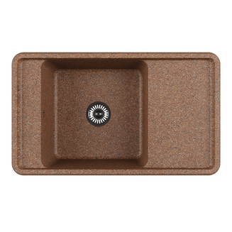 Мойка для кухни из литого мрамора AQUATON Беллис 87 терракотовый 1A724832BS270