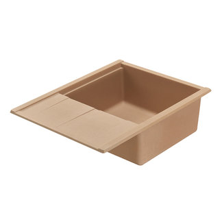 Мойка для кухни из литого мрамора AQUATON Делия 65 латте 1A718632DE260