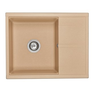 Мойка для кухни из литого мрамора AQUATON Делия 65 латте 1A718632DE260