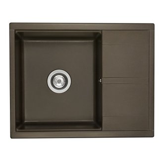 Мойка для кухни из литого мрамора AQUATON Делия 65 кофе 1A718632DE280