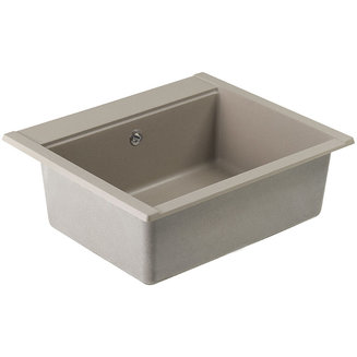 Мойка для кухни из литого мрамора AQUATON Делия 60 прямоугольная серый шелк 1A715232LD250