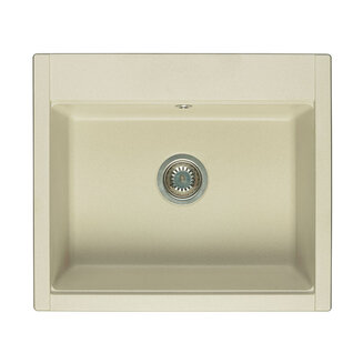 Мойка для кухни из литого мрамора AQUATON Делия 60 прямоугольная жемчуг 1A715232LD240