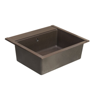 Мойка для кухни из литого мрамора AQUATON Делия 60 прямоугольная кофе 1A715232LD280