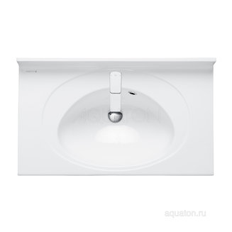 Раковина AQUATON Отель 3/80 белая с навесами 1A70063NOT010