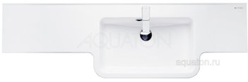 Раковина AQUATON Hotel B 140 правая белая 1A709731PI01P