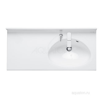 Раковина AQUATON Отель 3/100 правая белая с навесами 1A70083NOT01R