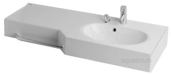 Раковина AQUATON Отель 2/127 правая белая с навесами 1A70123WOT01R