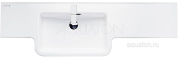 Раковина AQUATON Hotel B 140 левая белая 1A709631PI01L