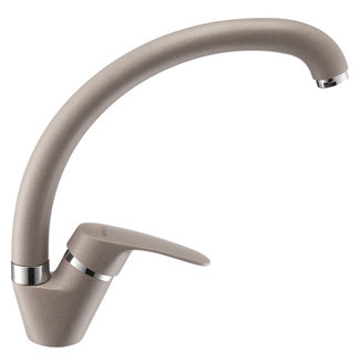 Смеситель AQUATON Нимо серый шелк 1AX002FCXX250