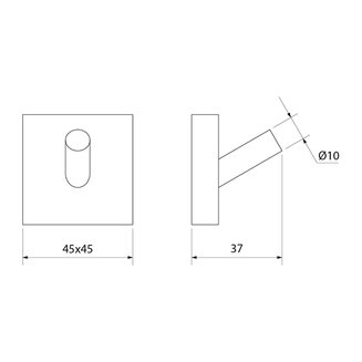 Крючок одинарный, латунь, Edifice, IDDIS, EDISB10i41