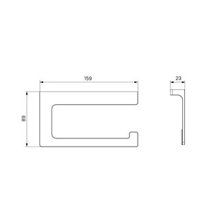 Держатель для туалетной бумаги без крышки, сплав металлов, Slide, графит, IDDIS, SLIGM00i43