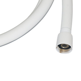 Шланг для душа, белый матовый, силиконовый, 1,2м, Optima Home, IDDIS, OPH12WLi19