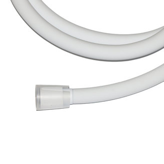 Шланг для душа, белый матовый, силиконовый, 1,2м, Optima Home, IDDIS, OPH12WLi19