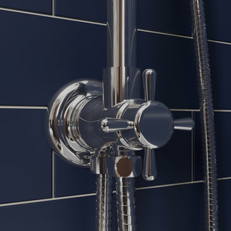 Душевой гарнитур с верхней лейкой, Retro, IDDIS, RETSB4Fi76