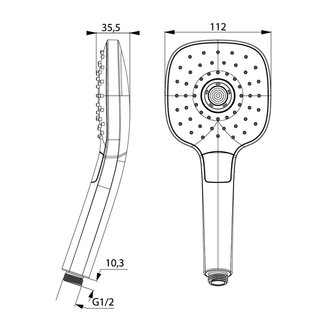 Лейка для душа, Sena, IDDIS, SEN3F00i18