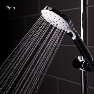 Душевой гарнитур с верхней лейкой, белый, Ray, IDDIS, RAYSW3Fi76