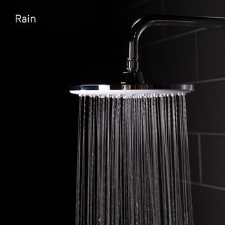 Душевой гарнитур с верхней лейкой, белый, Ray, IDDIS, RAYSW3Fi76