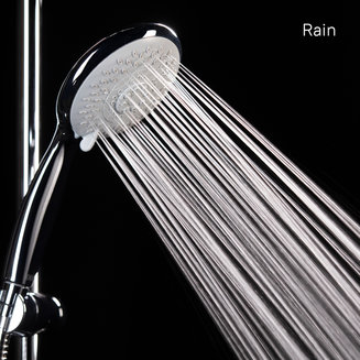 TSH0601 Душ.гарнитур(стойка 710мм,лейка 5F D125мм,шланг нерж.сталь 1,5м)