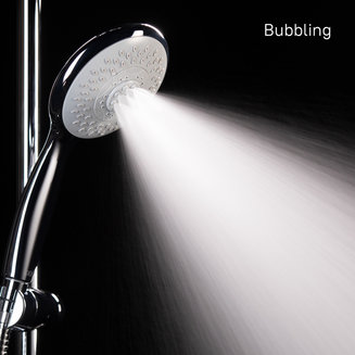 TSH0601 Душ.гарнитур(стойка 710мм,лейка 5F D125мм,шланг нерж.сталь 1,5м)