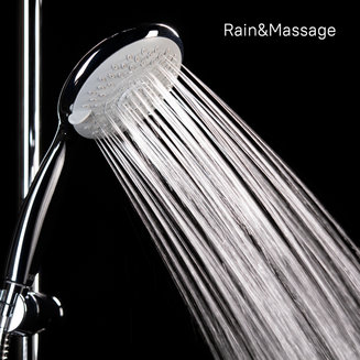 TSH0601 Душ.гарнитур(стойка 710мм,лейка 5F D125мм,шланг нерж.сталь 1,5м)