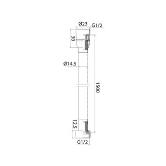 A5071115 Шланг д/душа, ПВХ усилен., 1.5м