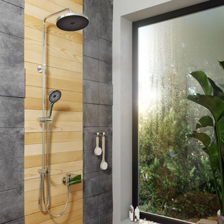 Душевая насадка верхняя круглая, хром, SpaHome, IDDIS, SPA26CPi64