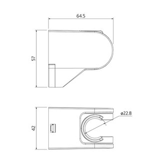 Держатель для лейки, 360, Milardo, 360CP00M53