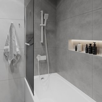 Стойка для душа, Slide, белая матовая, IDDIS, SLI70WLi17