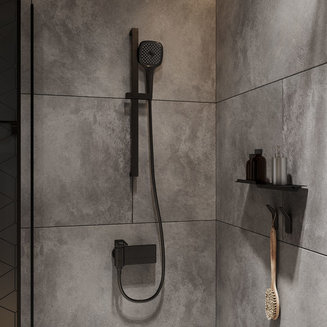 Лейка для душа, черная, Slide, IDDIS, SLI3F0Bi18