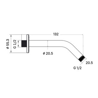 Кронштейн для верхнего душа, мини, IDDIS, 001MINSi61
